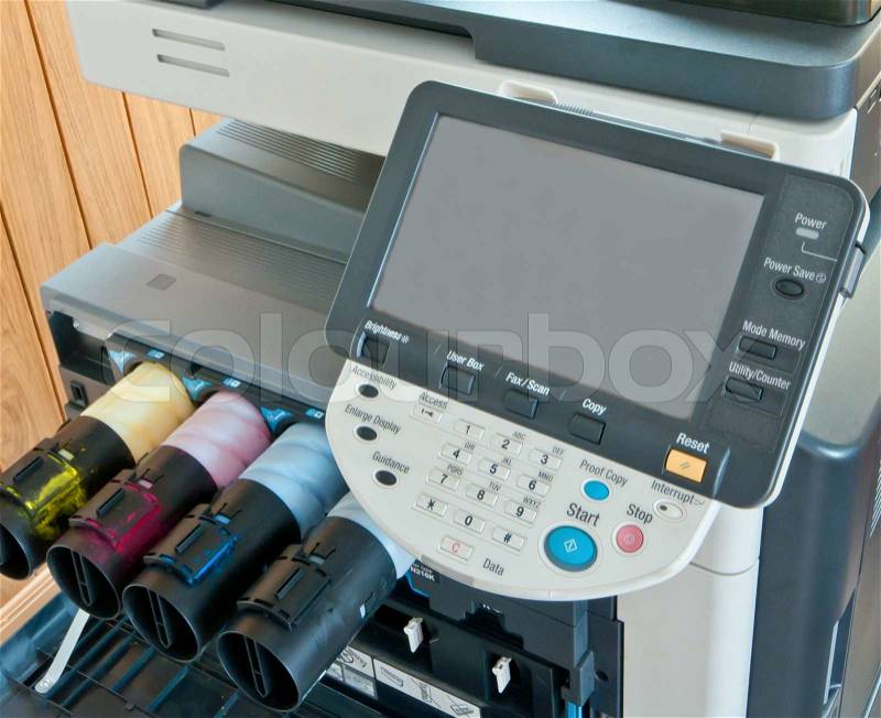 Digital printing press, stock photo
