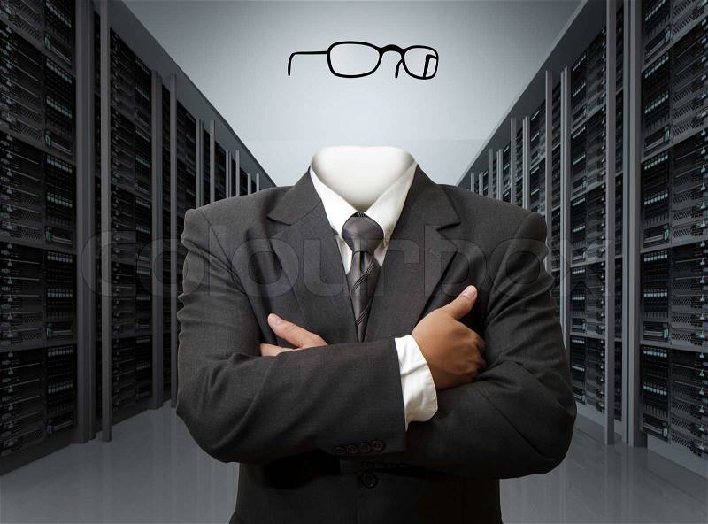 Invisible business man concept, stock photo