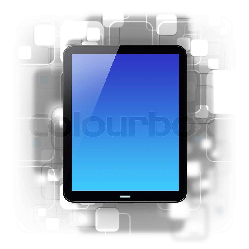 Tablet computer input device, stock photo