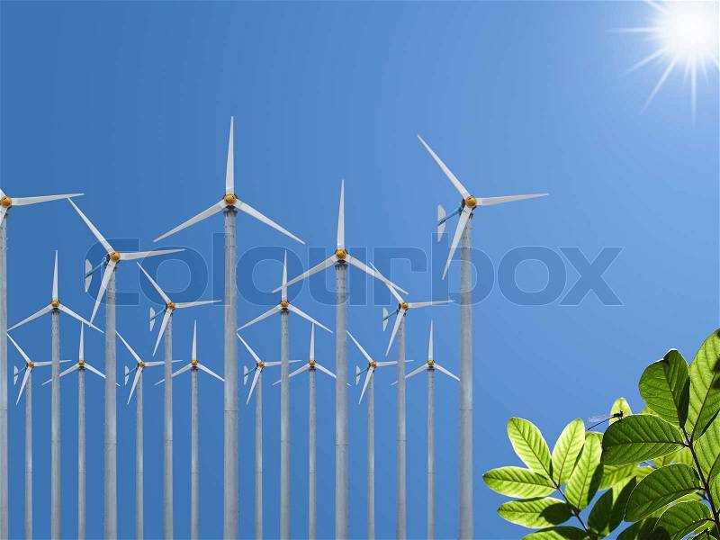 Ecofriendly energy, stock photo