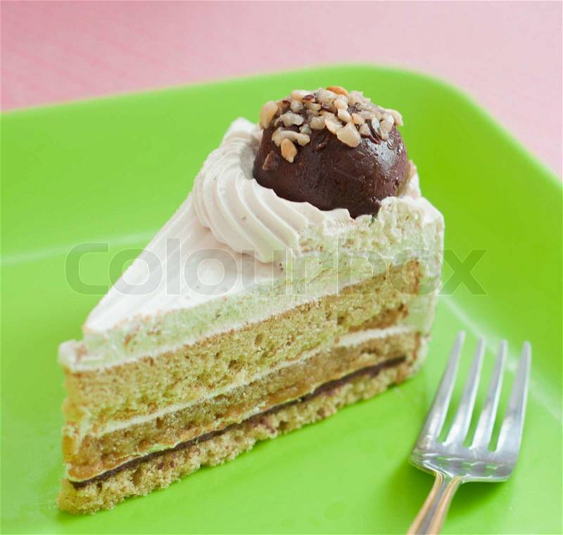 Mocha cake, stock photo