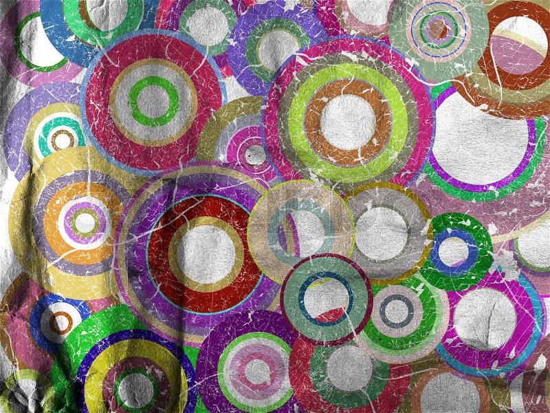 Grunge circles abstract background, stock photo
