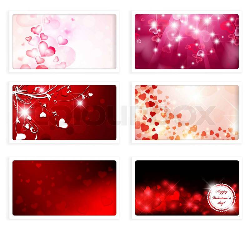 Valentine and Wedding Greeting eCard 470 x 264 pixels Collection, stock photo