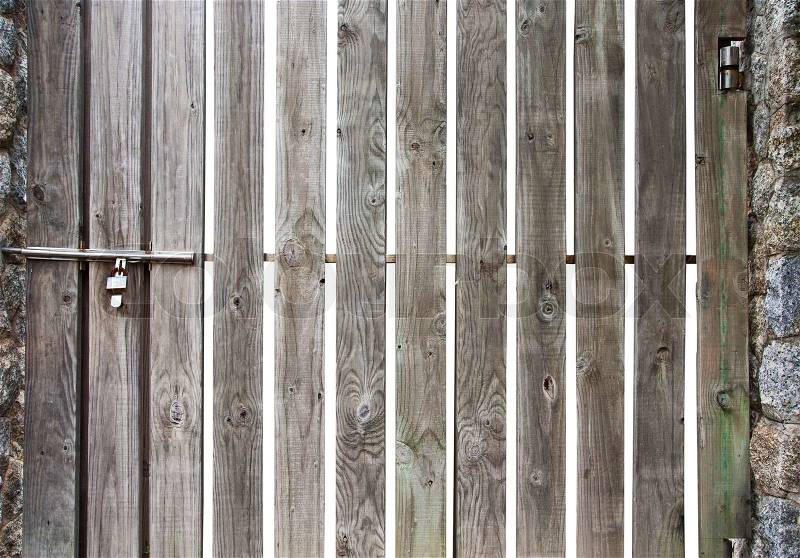 Old wood fence, stock photo