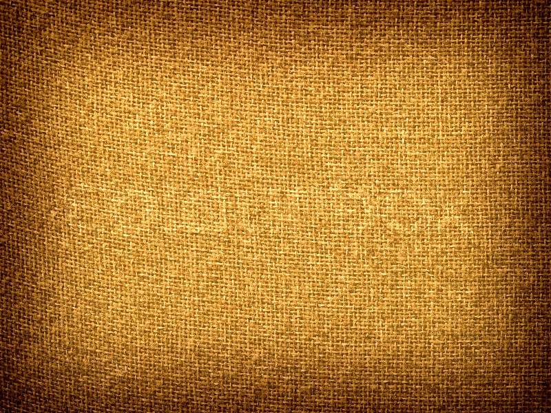 Burlap Tan Grunge Texture Background with Framed Copyspace, stock photo