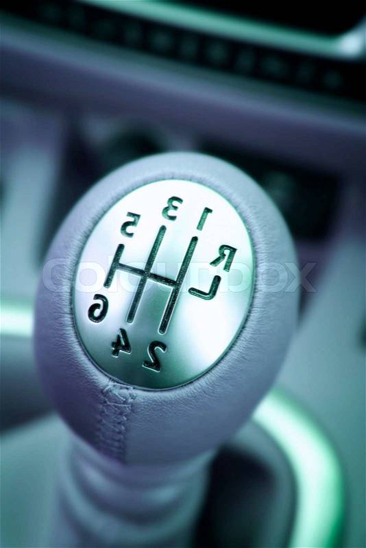 Gear lever, stock photo