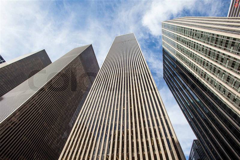 Manhattan Business Towers, stock photo