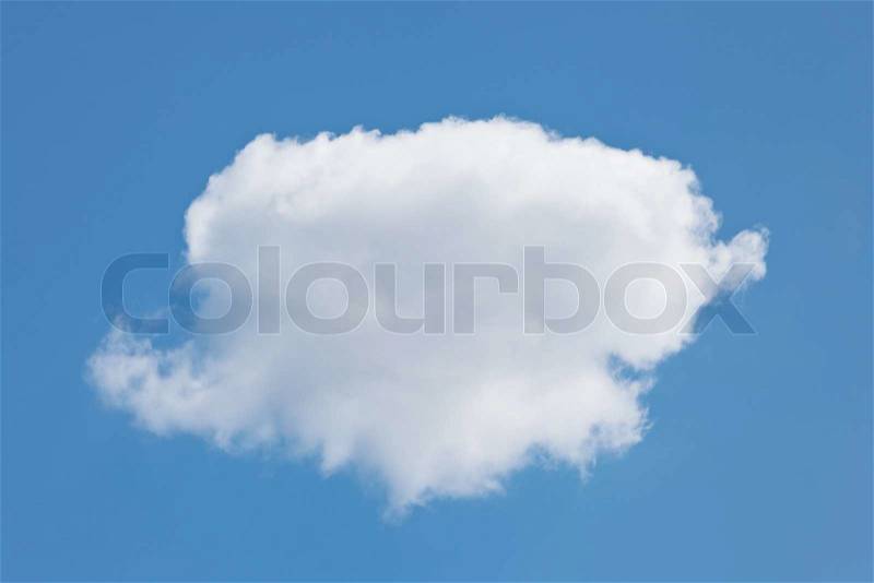 Call out single cloud, stock photo