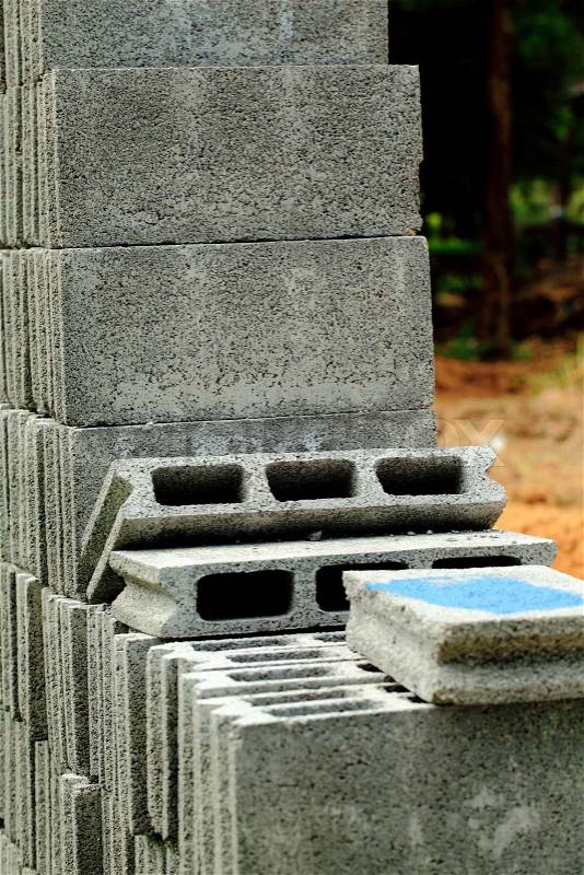 Cement Block, stock photo