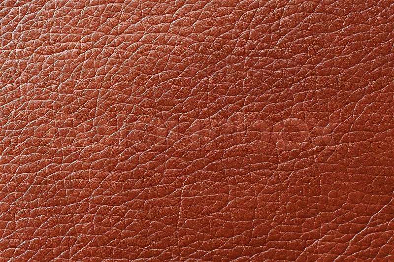 Brown Glossy Faux Leather Background Texture, stock photo