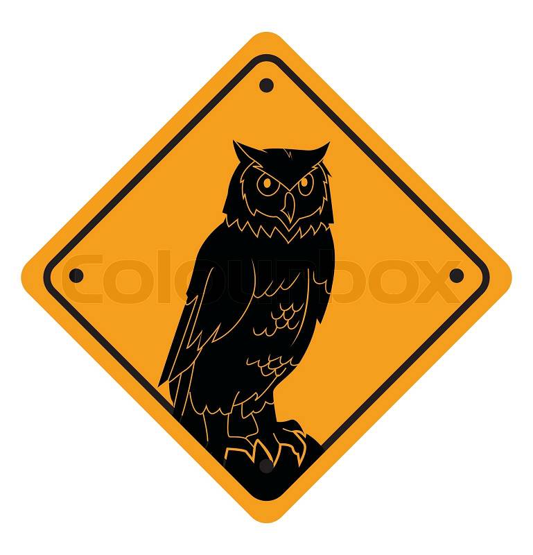 Owl symbol stock vector
