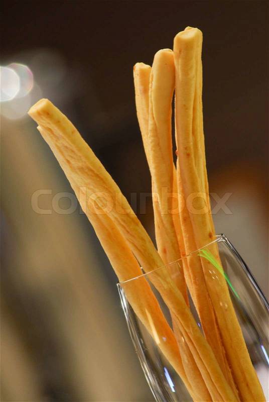 Bread stick in luxury hotel, stock photo
