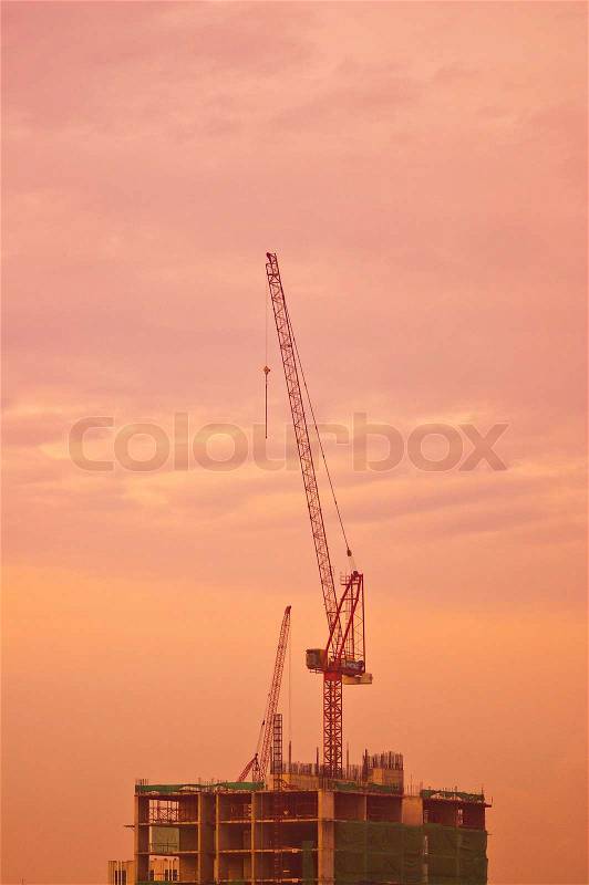 Construction site, stock photo