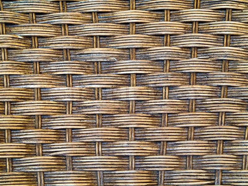 Woven wicker or chair texture for background uses, stock photo