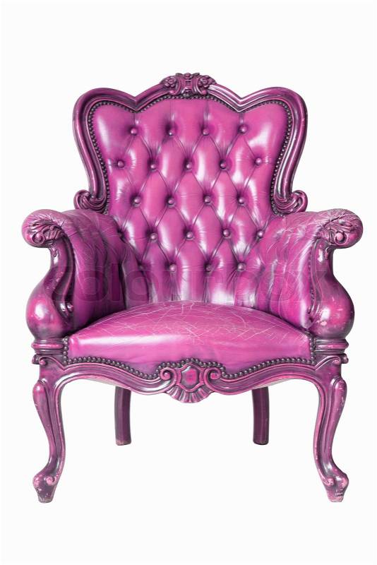 Pink Leather Sofa Stock Image Colourbox, Pink Leather Furniture