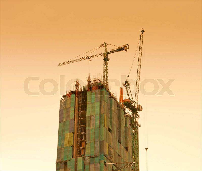 Industrial construction, stock photo