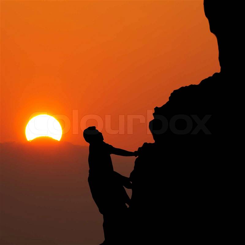 Mountain climber, stock photo