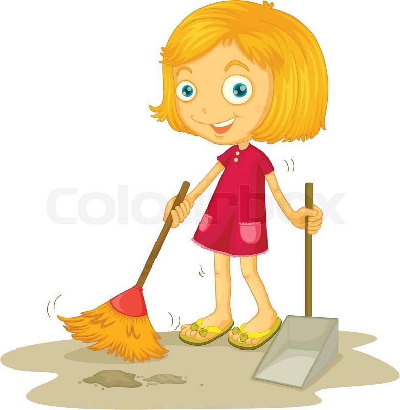 Featured image of post Cute Sweeping Broom Clipart Professional dry floor broom with ultra fine dust bristle technology for easy sweeping