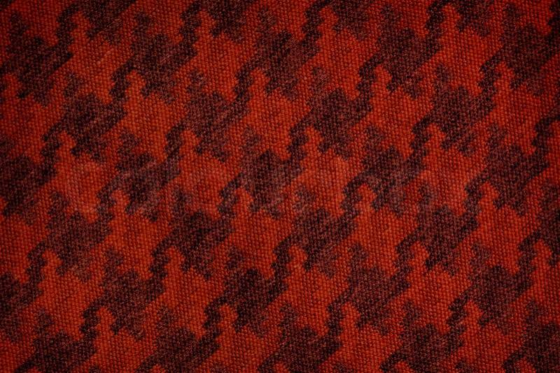 Close up of dark red colored wool textile in Hi-Res, stock photo