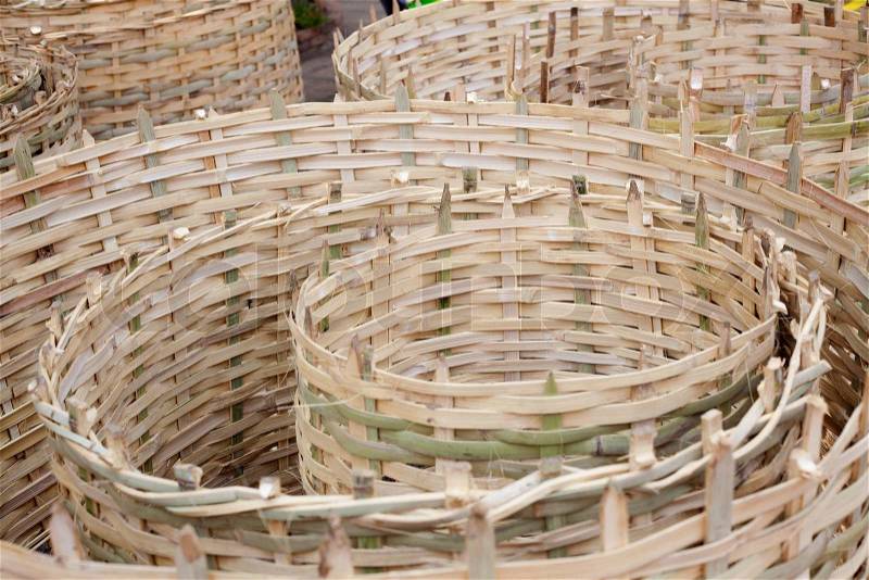 The art of bamboo wicker, stock photo
