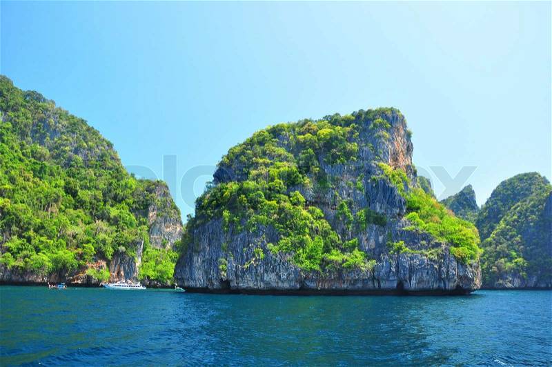 Similan Islands Paradise Bay, Thailand, stock photo