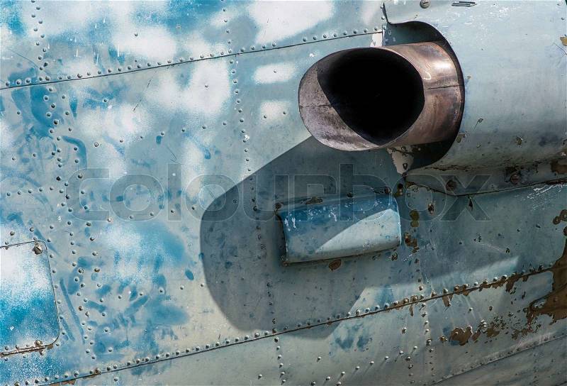 The old Aircraft Jet Engine, stock photo