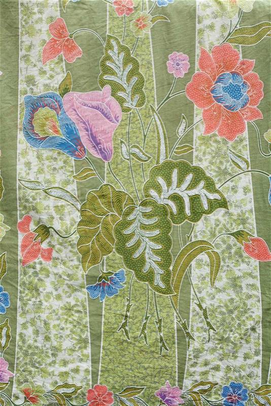 Batik design in Thailand, stock photo