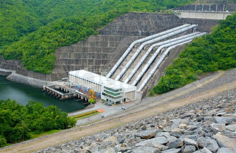 Hydro Power Electric Dam, stock photo
