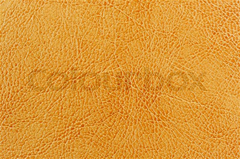 Dark Yellow Leather Texture, stock photo