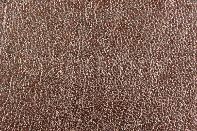 Brown Glossy Artificial Leather Texture, stock photo
