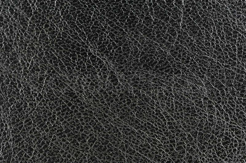 Black Glossy Leather Background Texture, stock photo