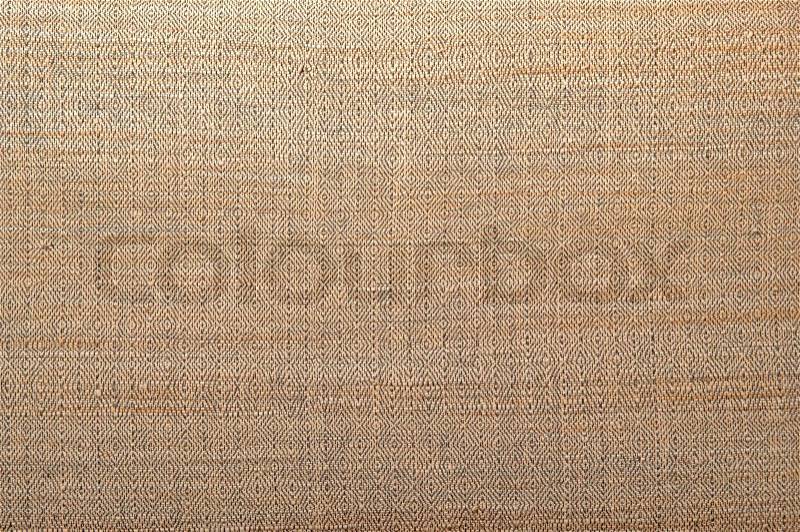 Natural vintage fabric texture, old rustic background in tan, beige, yellowish, grey, stock photo