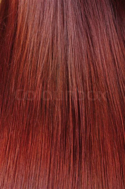 Red hair texture, stock photo