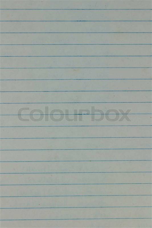 Blank Blue Lined Old Paper, stock photo