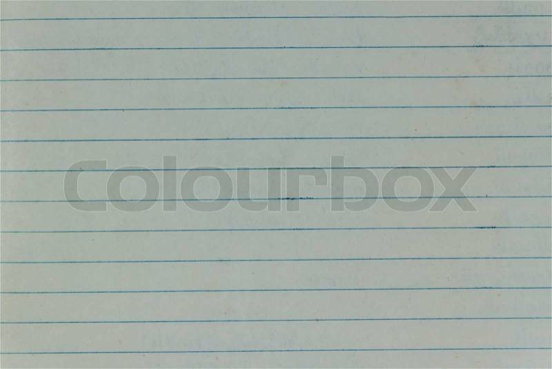 Blank Blue Lined Old Paper,Horizontal Pattern, stock photo