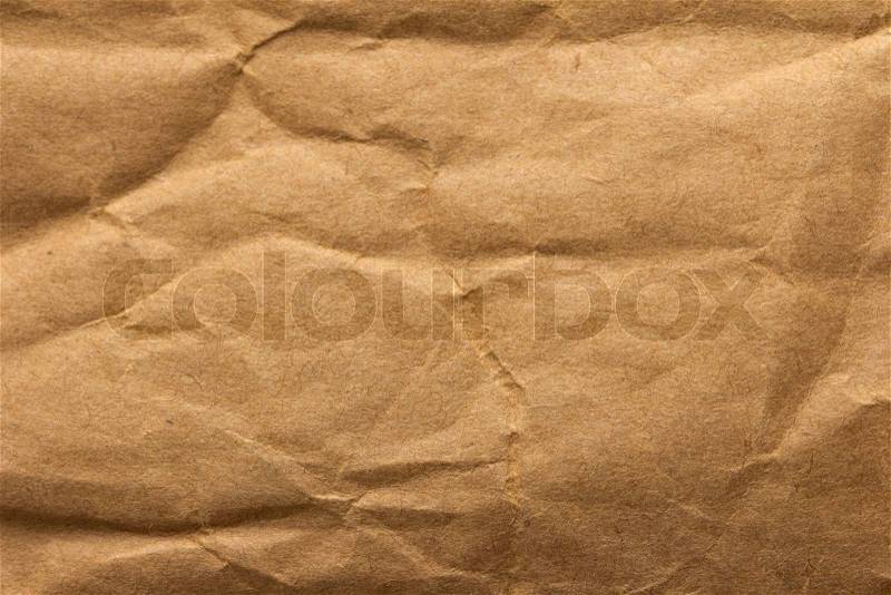 Wrinkled paper as a background, stock photo