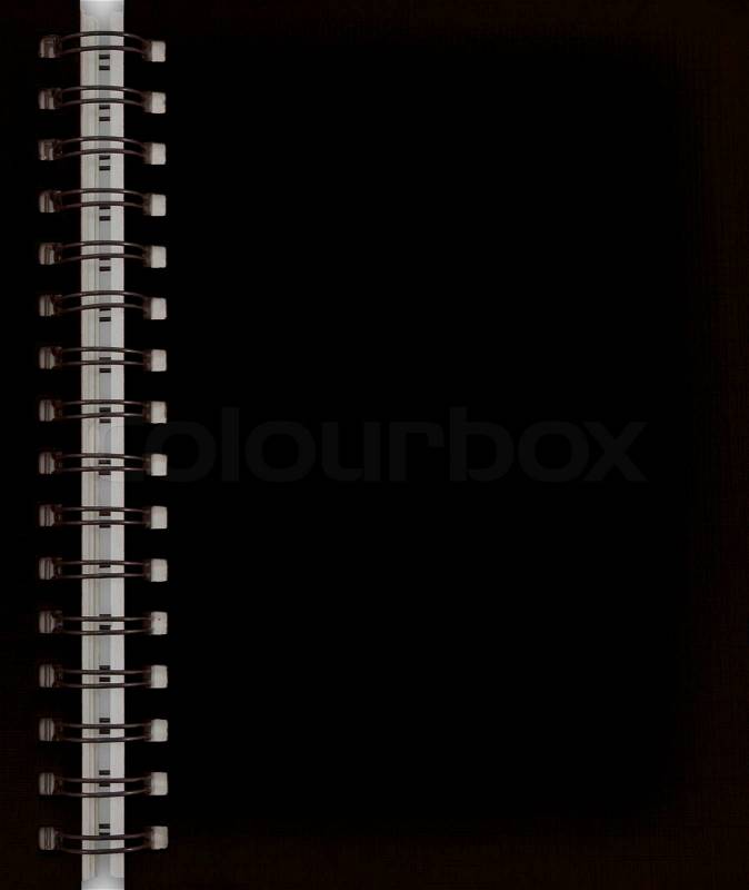 Black notebook, stock photo