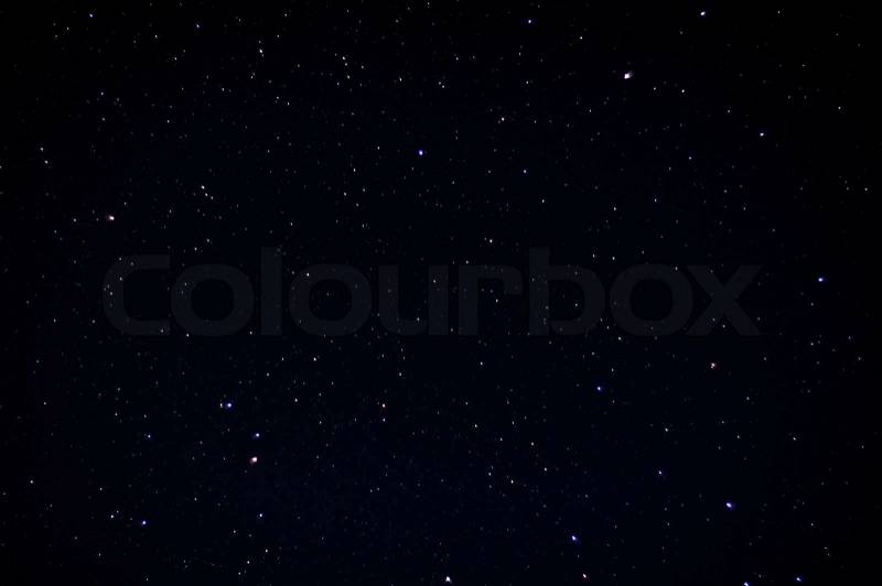 A real dark night sky with plenty of stars, stock photo