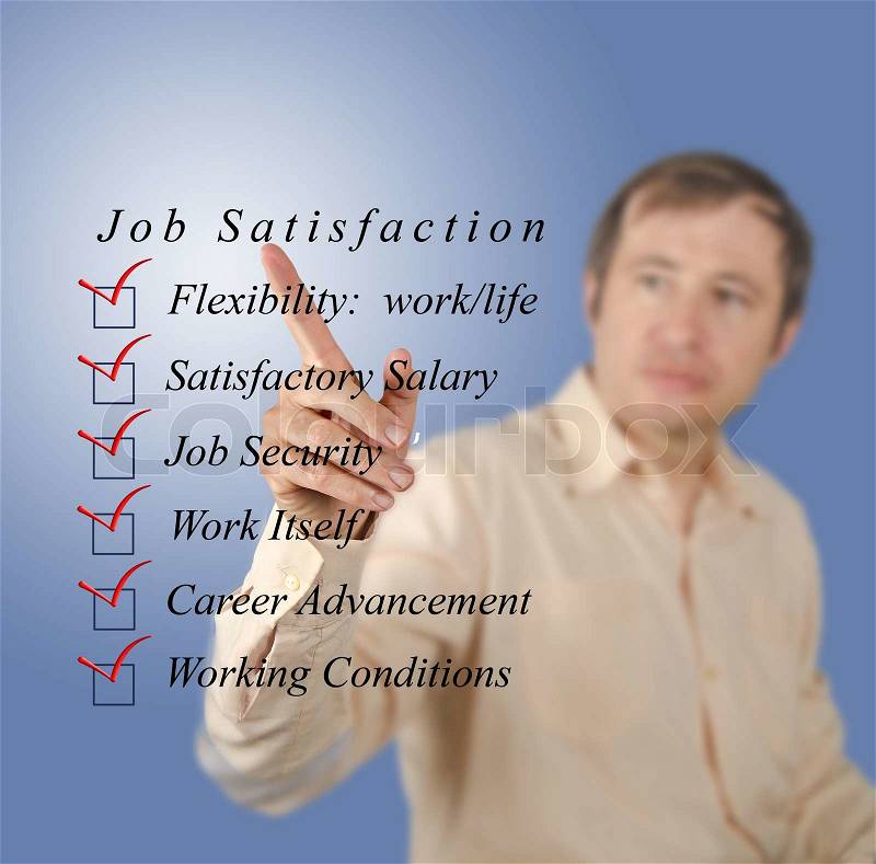 Job satisfaction, stock photo