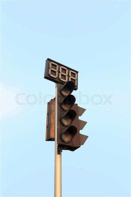 An image of traffic lights while no light, stock photo