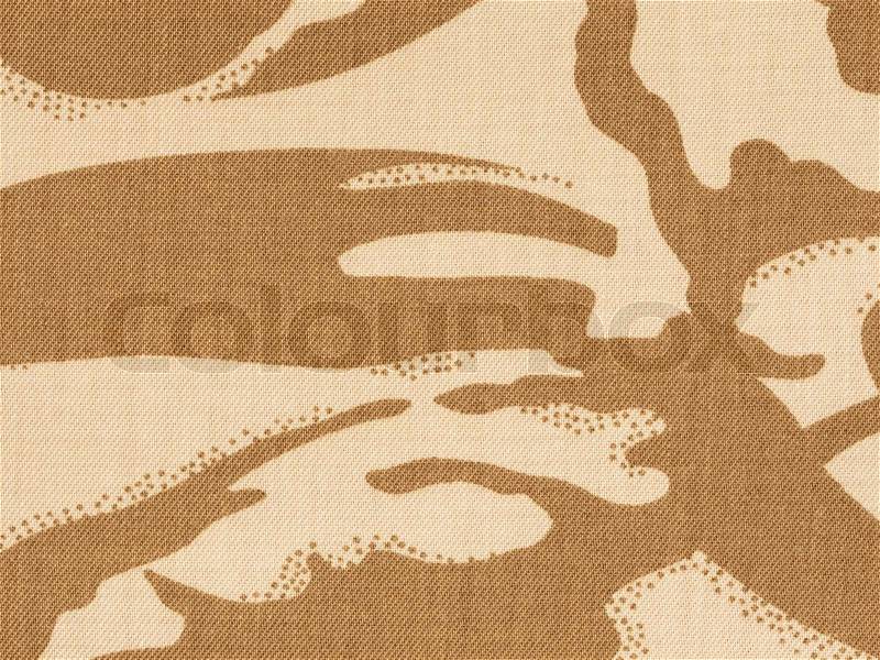 British armed force desert dpm camouflage fabric texture backgro, stock photo