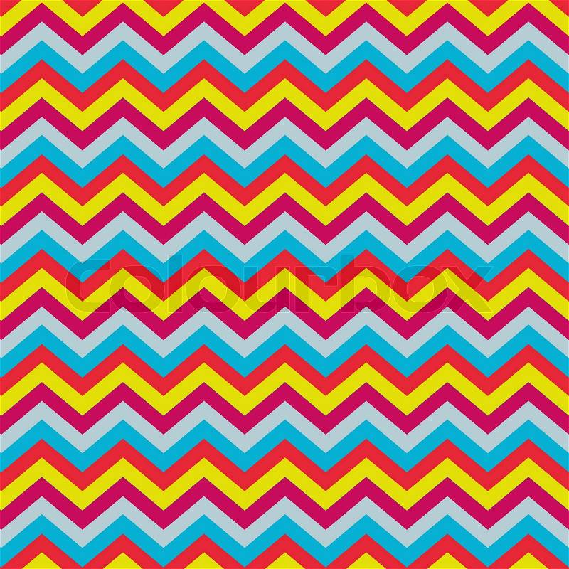 Colorful zigzag seamless pattern. Chevron pattern.No title, stock photo