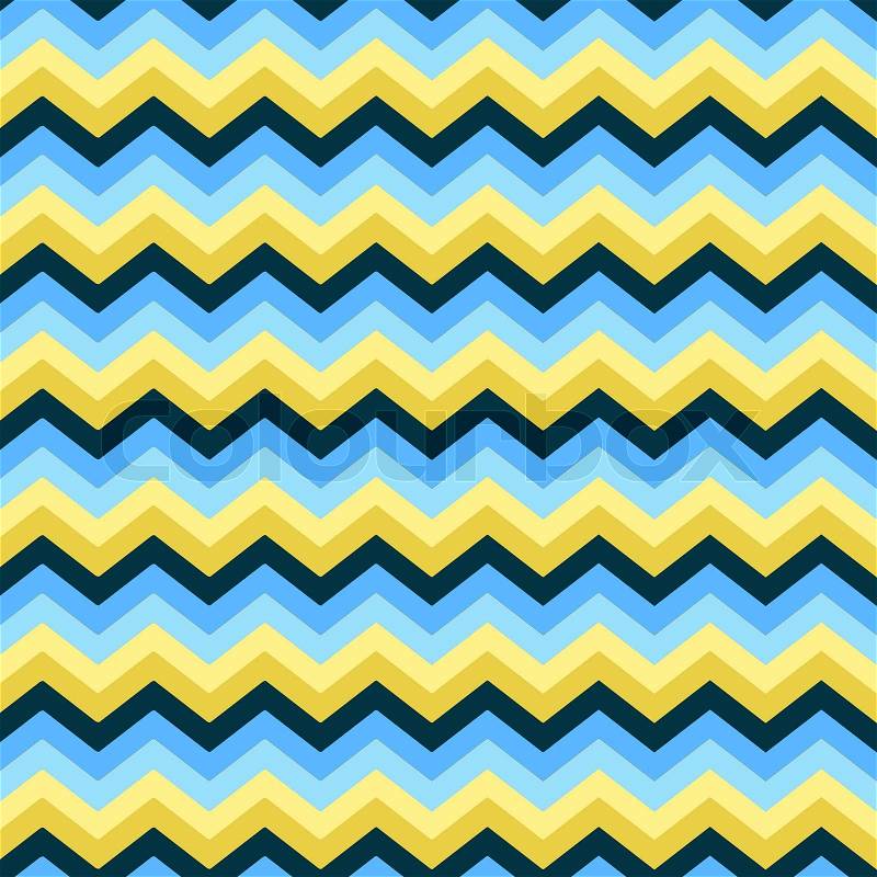 Colorful zigzag seamless pattern. Chevron pattern, stock photo