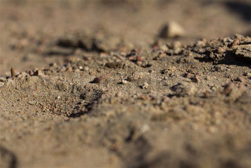 Background of soil and sand, stock photo