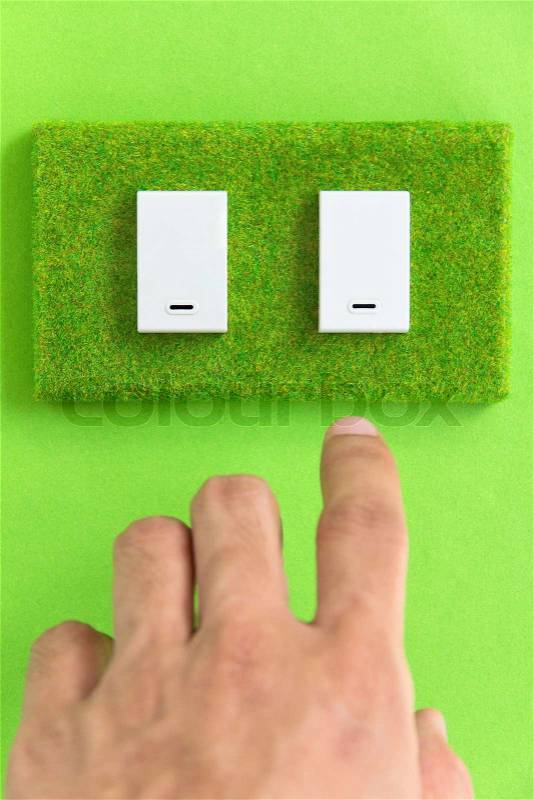 Turn off the light,earth hour concept, stock photo