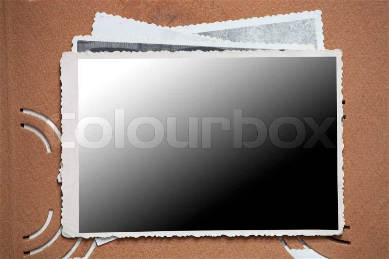 Blank photo frame, stock photo