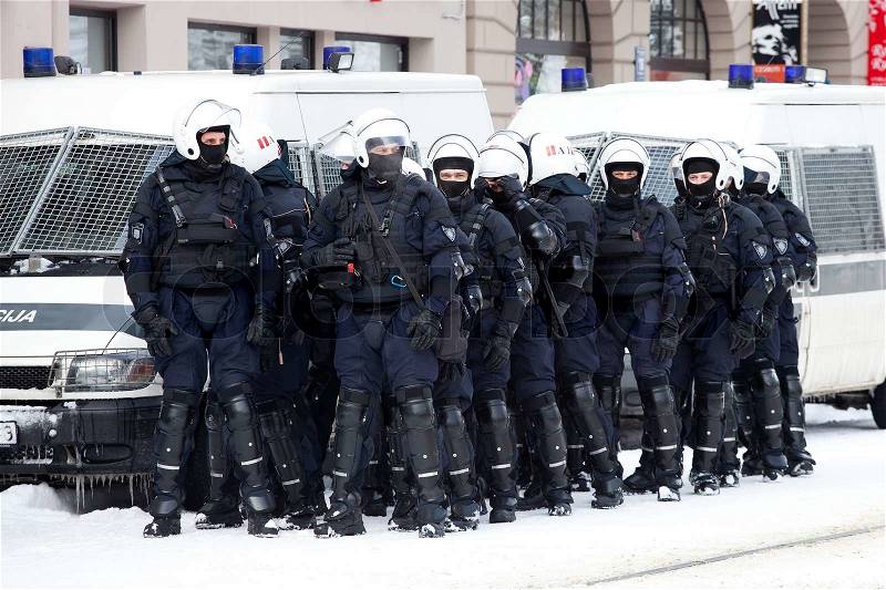 Riot Police, stock photo