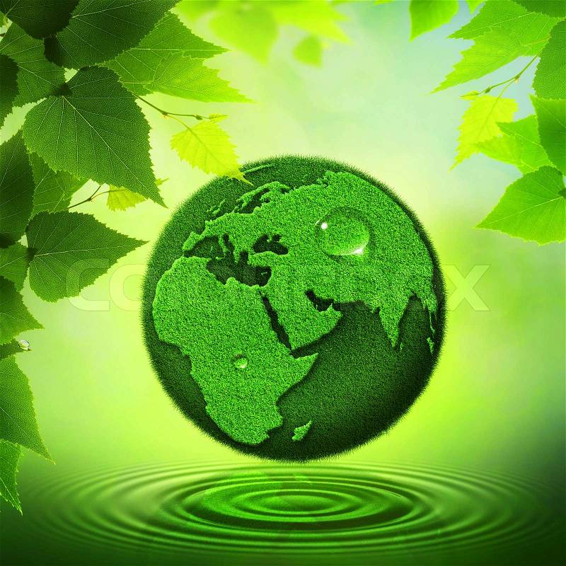 Green Earth. Abstract environmental backgrounds, stock photo