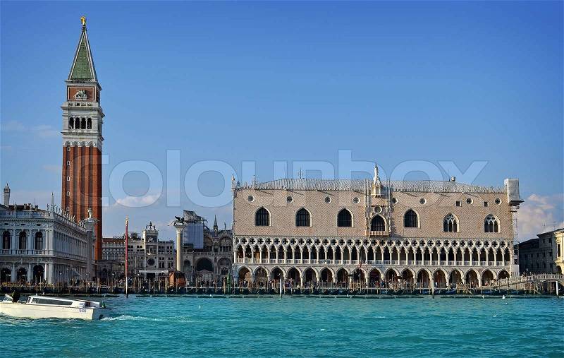 VENICE, ITALY Doge\'s Palace century . Palace was the residence of Doge of Venice, stock photo