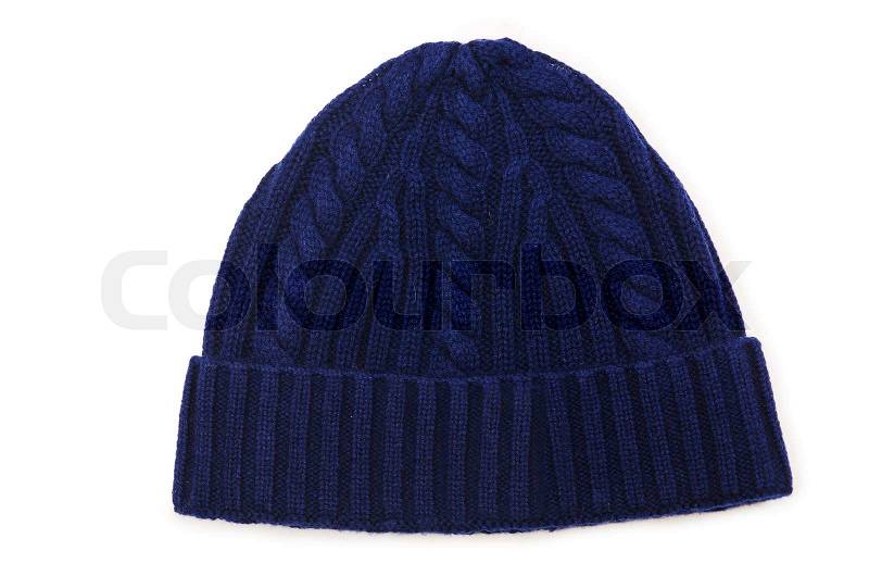 Beanie hat isolated on the white background, stock photo